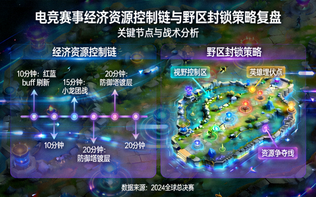电竞赛事经济资源控制链与野区封锁策略复盘配图